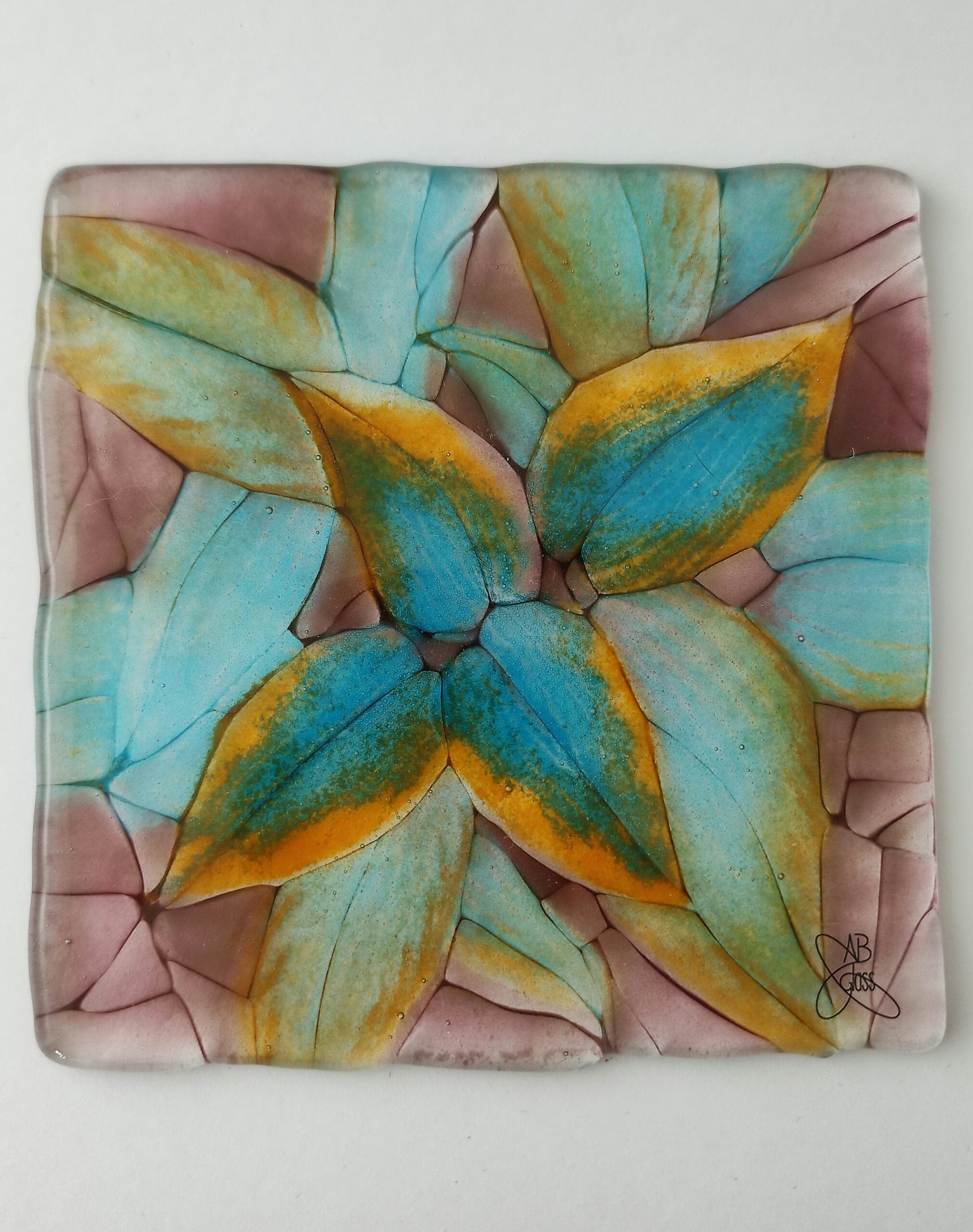 Handcrafted Leaf glass by Aoife Burke